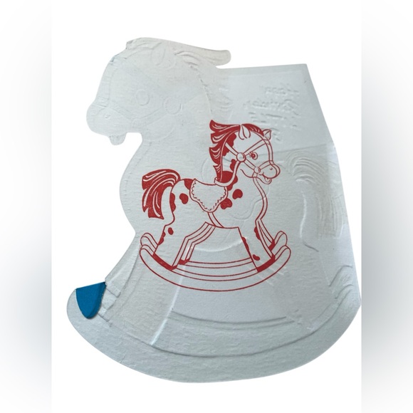 Vintage 1950’s Colorful Rocking Horse Birthday Card “Happy Birthday, Little Boy” - Picture 3 of 6